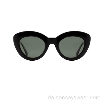 Vintage UV400 Cat Eye Polarisierte Acetat Sonnenbrille 2022